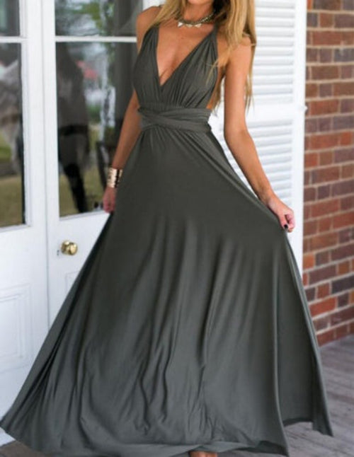Long Party Dress - Backless