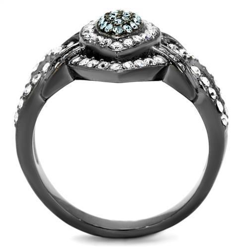 TK2679 - IP Light Black (IP Gun) Stainless Steel Ring with Top Grade