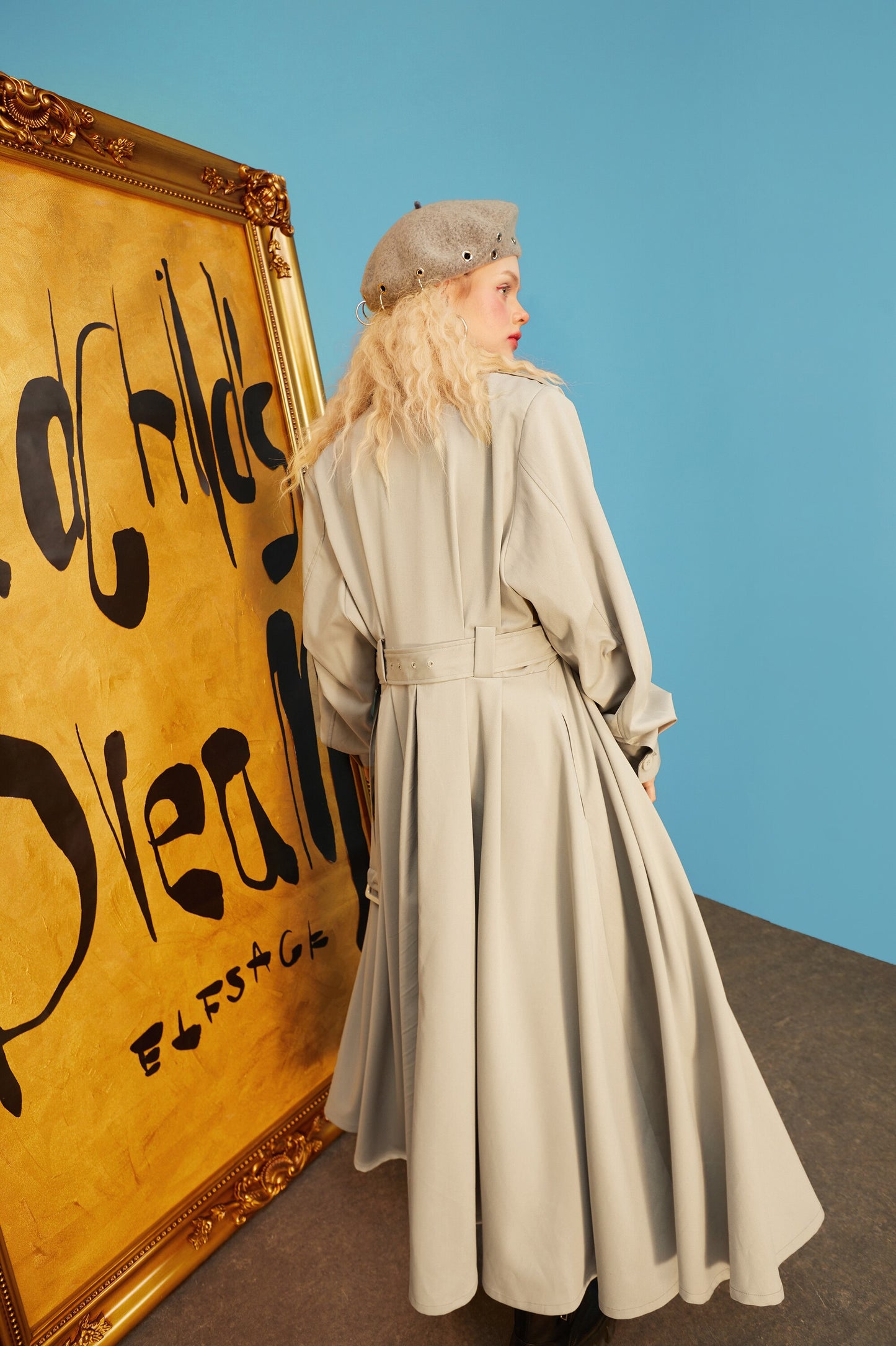 Single Breasted Oversize Casual Women Trench Coat - Spring