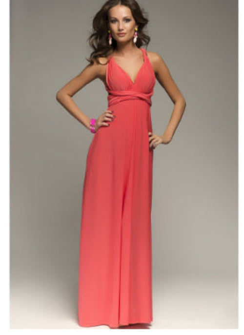 Long Party Dress - Backless