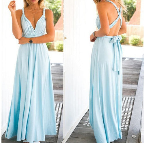 Long Party Dress - Backless