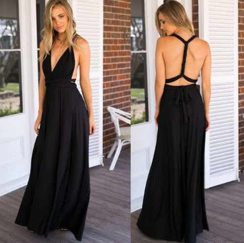 Long Party Dress - Backless