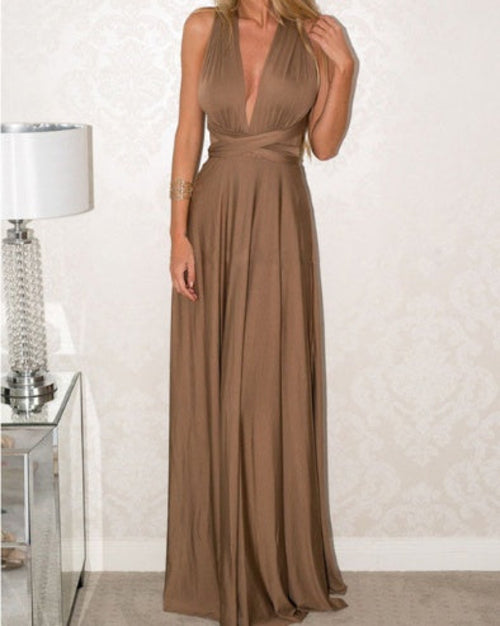 Long Party Dress - Backless