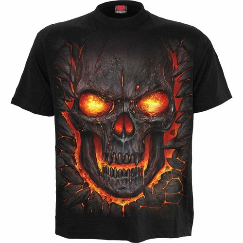 SKULL LAVA T-Shirt   Black