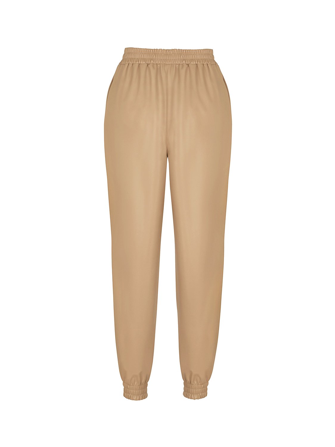 Faux Leather Jogging Pants