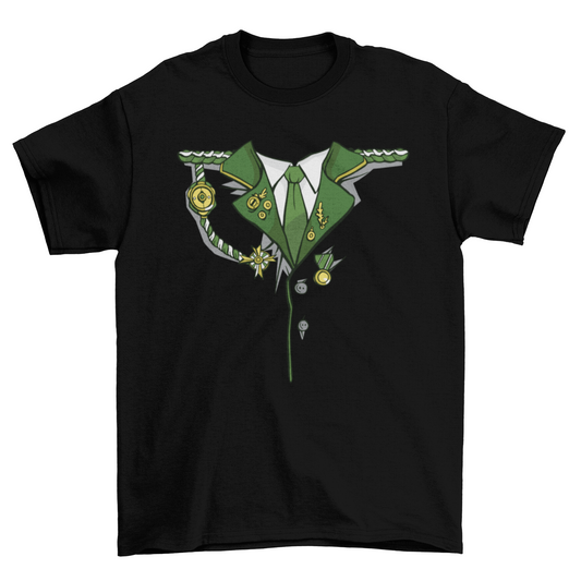 Green Military Costume T-shirt
