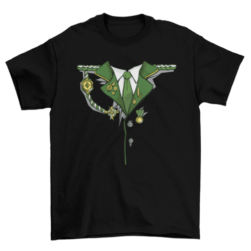 Green Military Costume T-shirt
