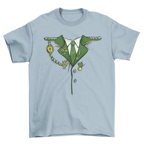 Green Military Costume T-shirt
