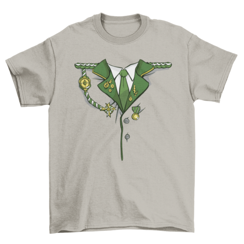 Green Military Costume T-shirt