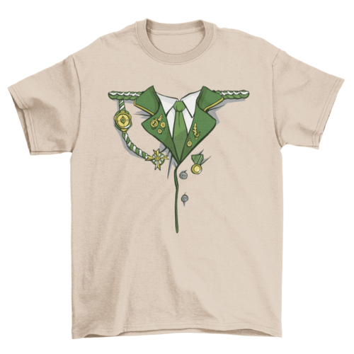 Green Military Costume T-shirt
